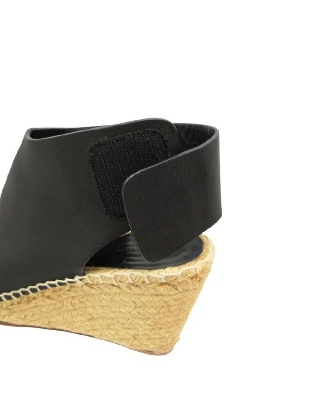 Celine Sandals Phoebe Philo Era by Leather Open Toe Wedge Sole Espadrille Shoes